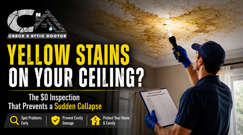 Yellow Stains on Your Ceiling The $0 Inspection That Prevents a Sudden Collapse