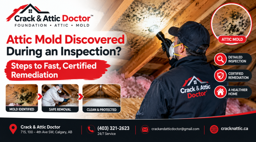 Attic Mold Discovered During an Inspection Steps to Fast, Certified Remediation