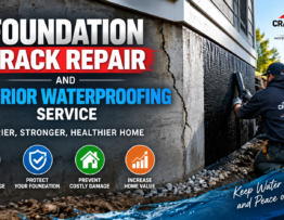 Foundation Crack Repair and Exterior Waterproofing Service