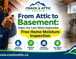 From Attic to Basement Enjoy Our Last-Week September Free Home Moisture Inspection