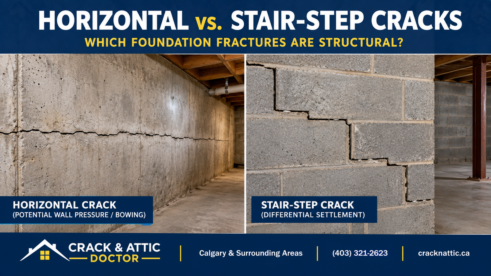 Horizontal vs. Stair-Step Cracks Which Foundation Fractures Are Structural