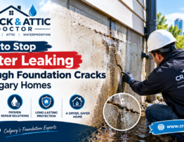 How to Stop Water Leaking Through Foundation Cracks in Calgary Homes