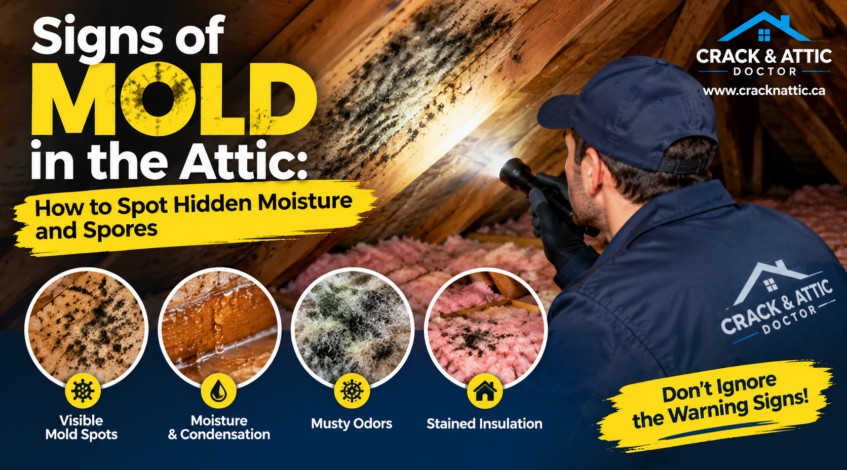 Attic Mold Warning Signs Infographic