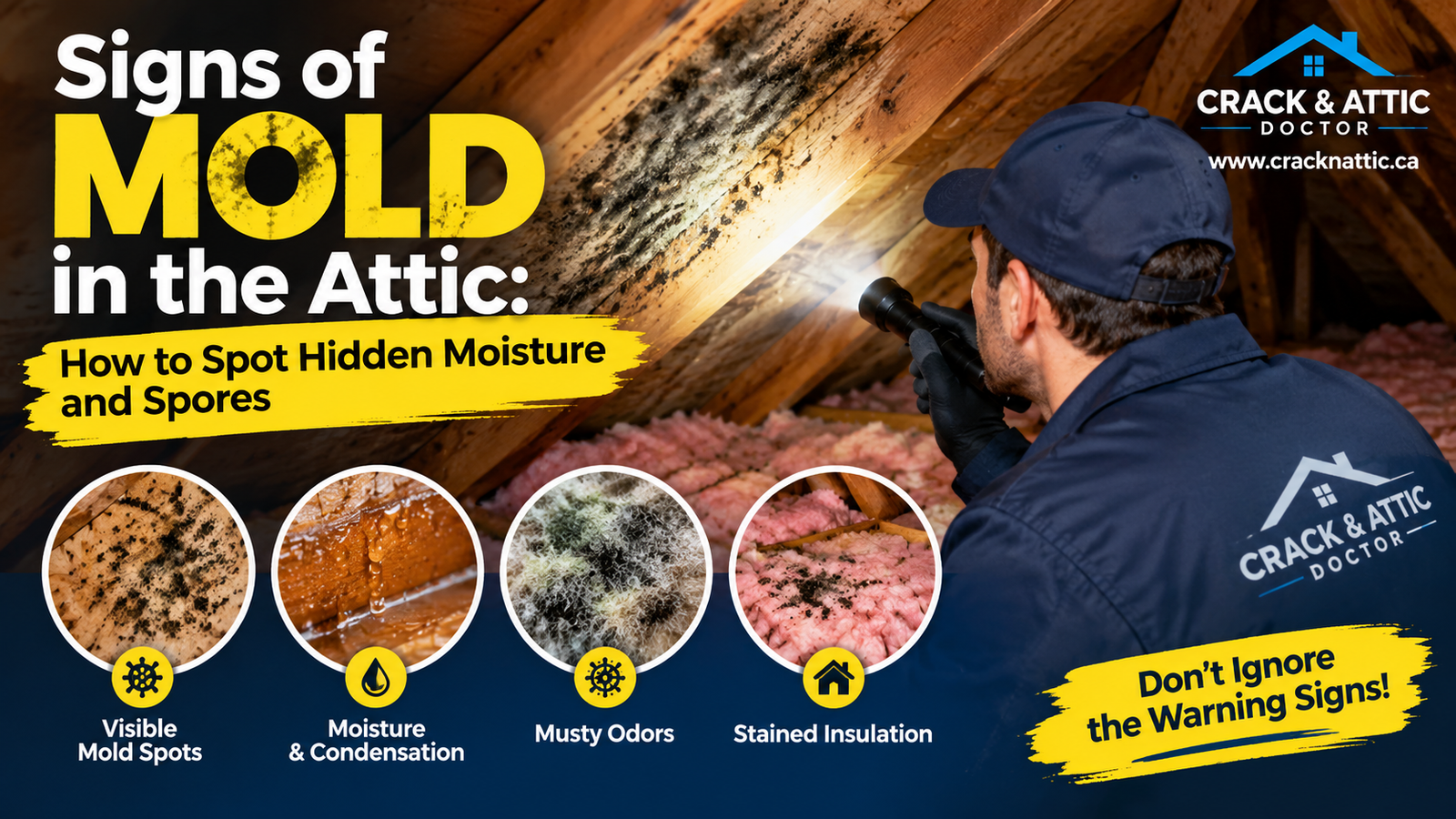 Attic Mold Warning Signs Infographic
