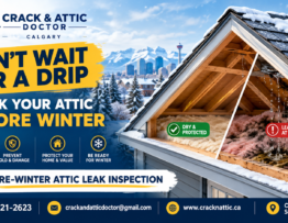 Winter Attic Leak Inspection Ad